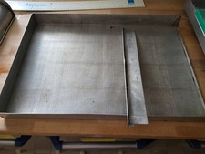 3 Alubackblech 60x40x4 cm mit Vorstellschine 