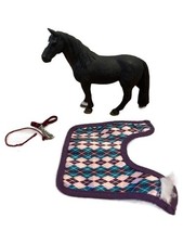 Schleich Pferd schwarz mit