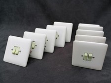 Lichtschalter Bakelit Unterputz Doppel weiss Busch Serienschalter Schalter retro