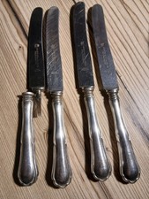 4 MESSER,ZWILLING ,SOLINGEN,800er SILBER ,200 GRAMM