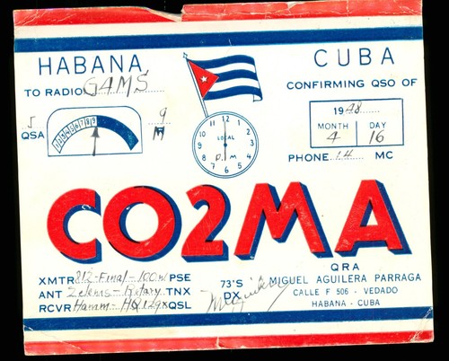 Qsl amateurfunk co2ma - qsl,