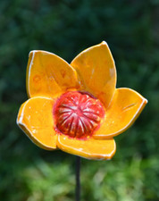 Keramik gartendeko blume - keramik,