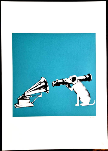 Lithographie banksy hmv - , "hmv