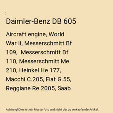 Daimler-Benz DB 605: Aircraft engine, World War II, Messerschmitt Bf 109,  Messe