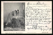 Ansichtskarte Schauspielerin Agnes Sorma als Rautendelein 1898 