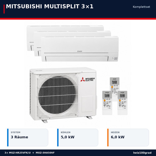 Mitsubishi klimaanlage 3x1 - mitsubishi,