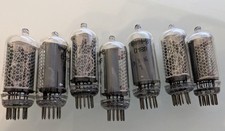 7 x Russische IN-8 Nixie Röhren / Tubes same date 0188