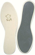 3 Paar Ledersohlen echtes Leder mit Aktivkohle Einlegesohlen Einlagen Gr. 36-47