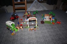 Playmobil 4185 Springplatz ... 4193 Pferde-Waschplatz ... 4189 Pferdeanhänger 