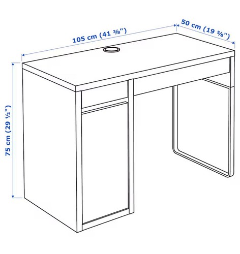 Ikea schreibtisch micke weiß - micke,