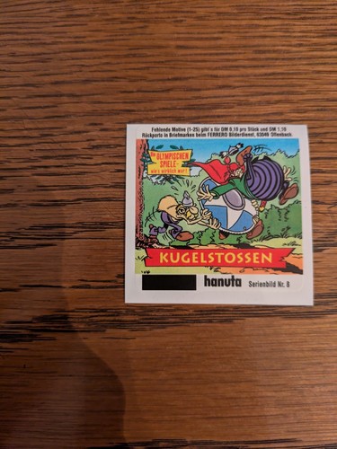 Hanuta sammelbilder asterix - sammelbilder,