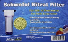 Aqua Light Schwefel Nitrat Filter für Süß- und Meerwasser bis 600L