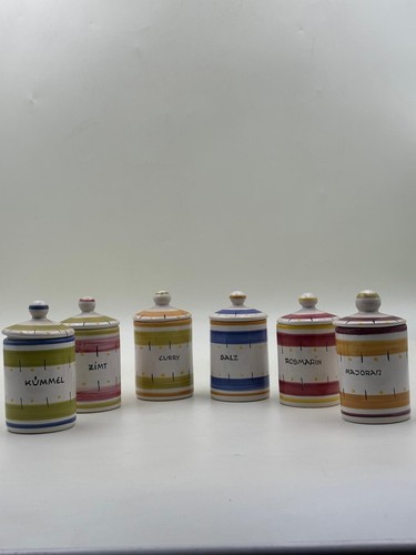 6x vintage vorratsdosen - 4/2,
