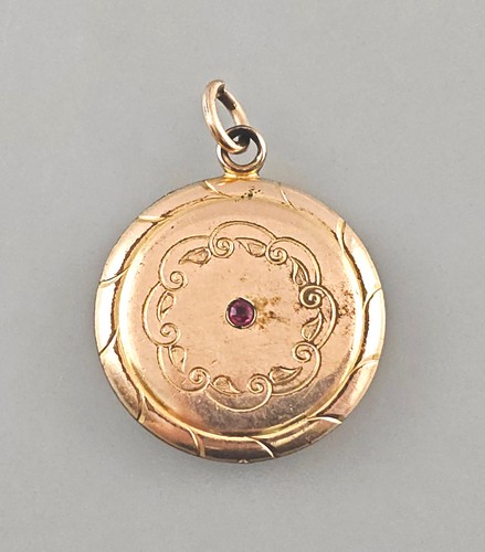 Medaillon anhänger jugendstil - medaillon-anhänger,