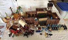 Playmobil 3806/3419 Fort Randall Set Western Mit Indianer Und Viel Zubehör
