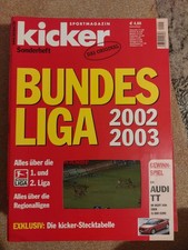 Kicker Sonderheft - Bundesliga 2002/2003- guter Zustand - mit Stecktabelle