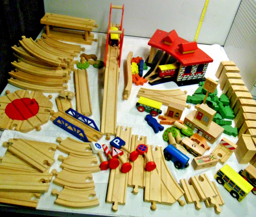 Holzeisenbahn konvolut mit - holzeisenbahn,