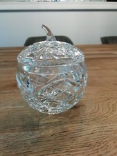 Bleikristall Bonboniere Deckel Kristall Vintage Zuckerdose Deckeldose