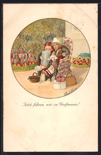 Künstler pauli ebner - künstler-ak,