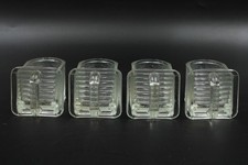 4x kleine Heye Schauenstein Pressglas Glas Glasschütten Set Vintage Einschübe