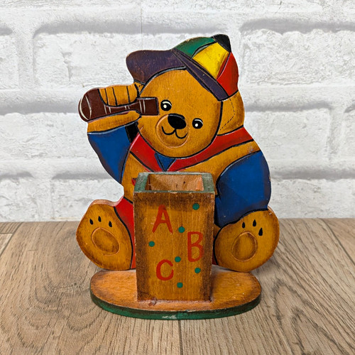 Handbemalte teddybär figur - teddybär,