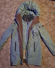 Naketano • Wintermantel • Mantel Teddyfutter • hellgrün • Gr. L • neuwertig