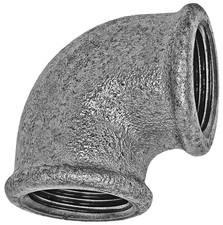 Temperguss Fittings verzinkt Winkel 90 Grad IG IG Nr.90 Temperguß Fittinge