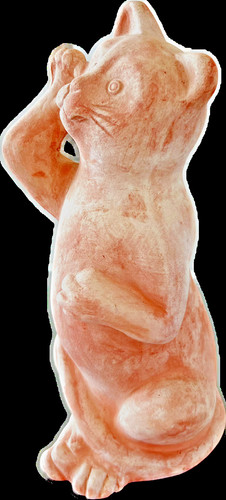 Terracotta figur katze 25cm - 25cm, x
