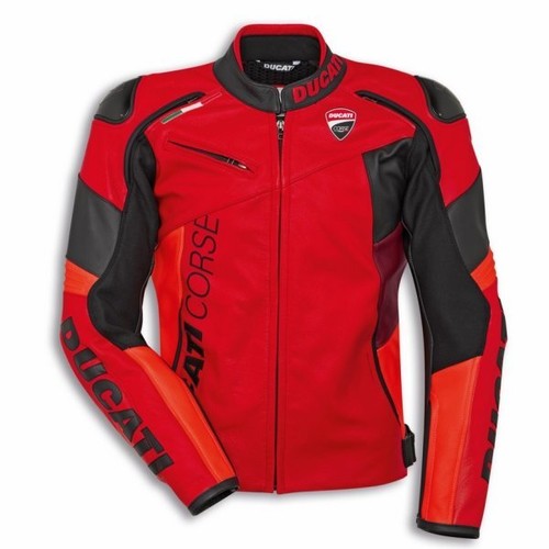 Ducati corse lederjacke rot - corse,