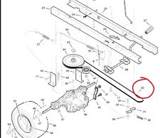 Hayter 13/30 12/30 Heritage Getriebe 37X87 Antriebsriemen Murray 125/96 & 120/76
