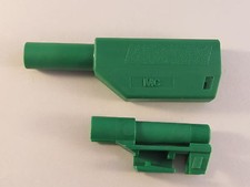 5 Stück/pcs -  Multi Contact Knüpftülle Grün für 4mm Stecker ( KT425SE )