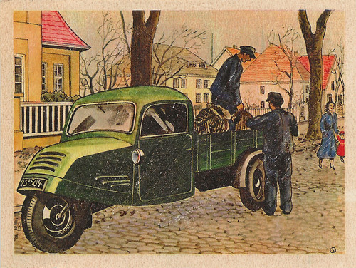 662 sammelbild dreirad - sammelbild,