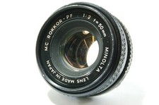 Minolta MC Rokkor PF 50mm F2 MD mount Ref. 152129