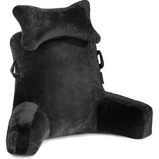 Lesekissen, Rückenlehne, Nackenrolle, Couch, Bett, Waschbar, Groß, Schwarz