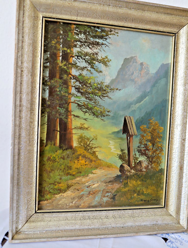 Das alpen wegkreuz signiert - wegkreuz,,