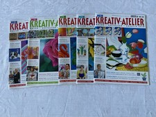 5-Zeitschrift Mein Kreativ Atelier Nr. 98,99 ,104,106,107 /2018-2019