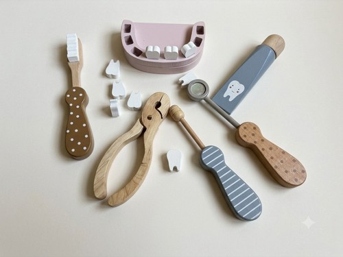 Holz zahnarzt set - holz,