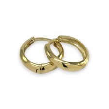 Klapp- Creolen poliert 585/- 14k Gelbgold Ø ca. 1,6 cm