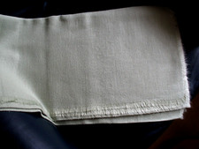 Tischdecke, BW/Dralon, ca. 155x124cm, Zartgrün, ohne Muster, mit Fransen