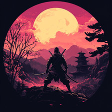 XXL 30X30 Autoaufkleber Ninja