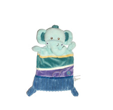 WIE NEU * Nicotoy Elefant Schmusetuch Schnuffeltuch Kuscheltuch blau und türkis