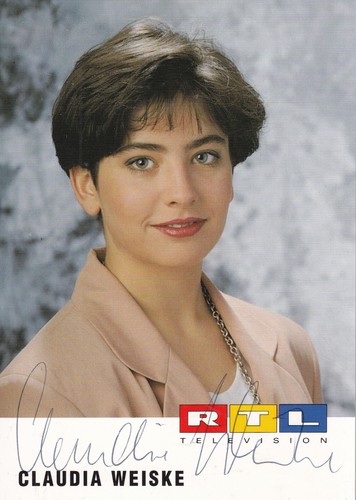 Autogramm claudia weiske - autogramm,