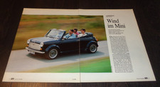 Rover Mini Cabrio Fahrbericht (1989)