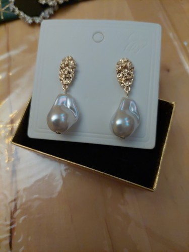 Ohrring gold farbend - ,