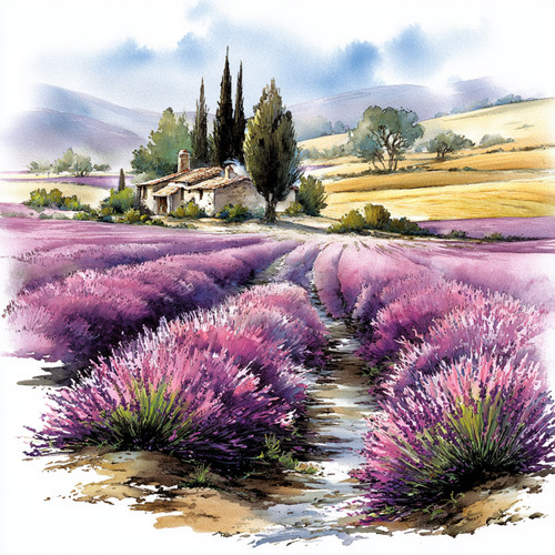 Wandbild lavendel provence - wandbild,