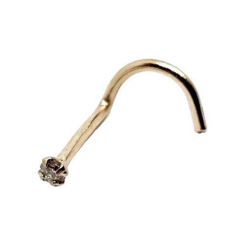 Diamant gold nasenstecker - nasenstecker, 14kt
