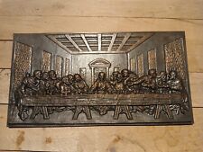 Kaminplatte Gusseisen bronciert "Das letzte Abendmahl" Leonardo da Vinci