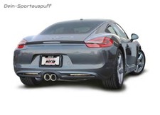 Borla Edelstahl Komplettanlage ab Kat Porsche Cayman Typ 981 2x102mm rund