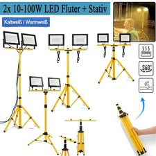 2X LED Fluter Strahler mit