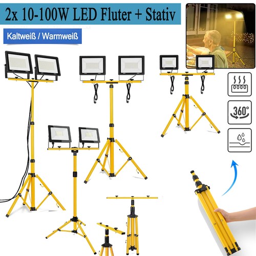Led fluter strahler mit - 2x,